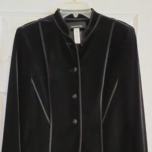 Black velour blazer